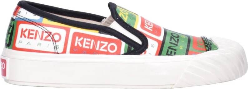 Kenzo Canvas Slip-On Rubberen Zool Schoenen