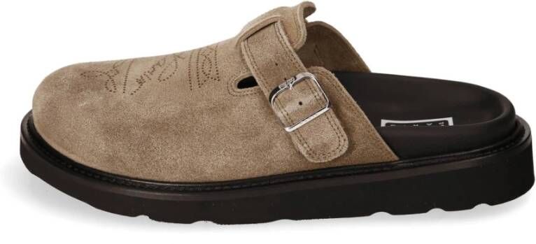 Kenzo Slippers & Mules Leather Sandal Mule in zwart