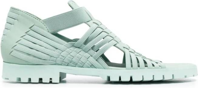 Kenzo Elegante Platte Sandalen voor Dames Groen Dames