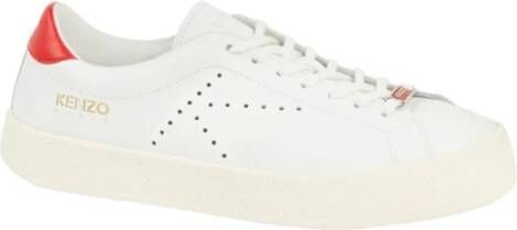 Kenzo Heren lage leren sneakers White Heren