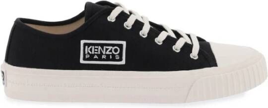 Kenzo Foxy Lage Canvas Sneakers Black Heren