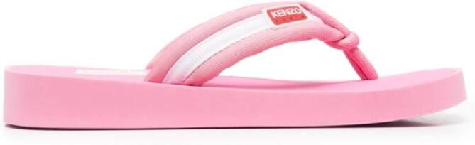 Kenzo Roze zomersandalen met bronzen details Pink Dames