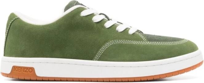 Kenzo Groene Sneakers met Rubberen Zool