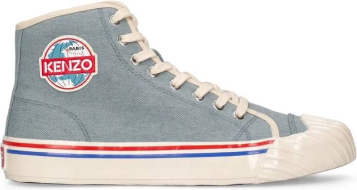 Kenzo Low-Top Sneakers school Logo High-Top Sneakers in blauw