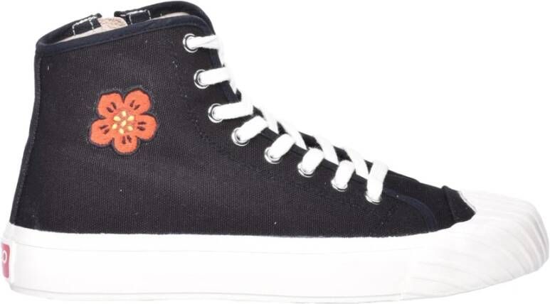 Kenzo Trendy Damessneakers met Boke Flower Crest Zwart Dames