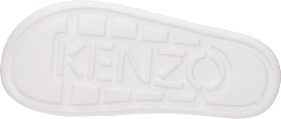 Kenzo Witte katoenen slippers sandalen