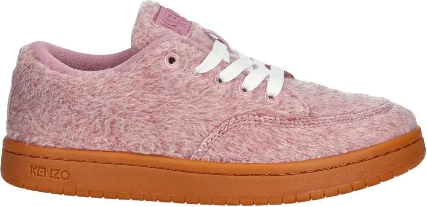 Kenzo Wol Dome Lage Sneakers Roze