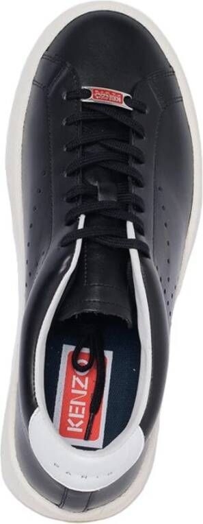 Kenzo Leren Sneakers met Geperforeerd Detail Black Heren - Foto 3