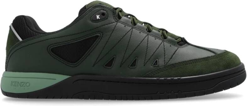 Kenzo Leren sneakers Green Heren