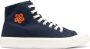 Kenzo Middernachtblauwe Bloemenprint Hoge Sneakers Blauw Heren - Thumbnail 1