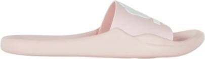 Kenzo Rubberen slippers met logo Pink Dames