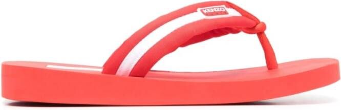 Kenzo Rode zomersandalen met 2 5 cm hak Rood Heren