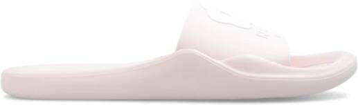 Kenzo Rubberen slippers met logo Pink Dames