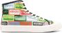 Kenzo Hoge sneakers met all-over logo print Groen Heren - Thumbnail 3