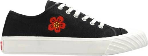 Kenzo Klassieke zwarte schoolsneakers voor heren Zwart Heren