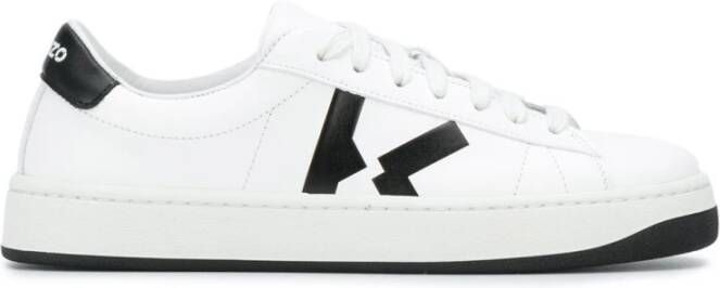 Kenzo Kourt K Logo Low Top Sneakers Wit Heren