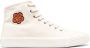 Kenzo Witte Hoge Sneakers van Canvas met Boke Bloem Motief White Heren - Thumbnail 1