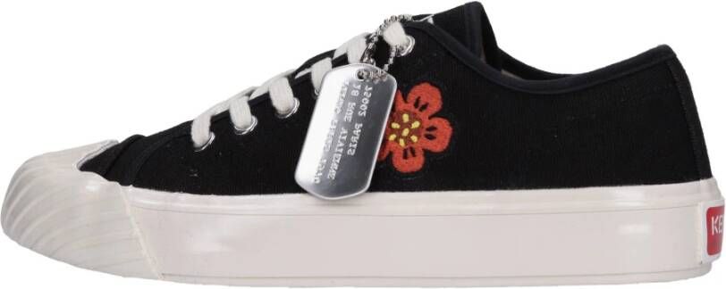 Kenzo Klassieke zwarte schoolsneakers voor Zwart