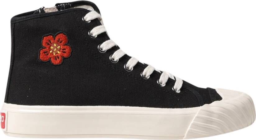 Kenzo Trendy Damessneakers met Boke Flower Crest Zwart Dames
