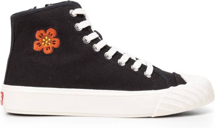 Kenzo Trendy Damessneakers met Boke Flower Crest Zwart Dames
