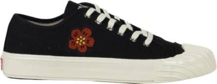 Kenzo Klassieke zwarte schoolsneakers voor Zwart