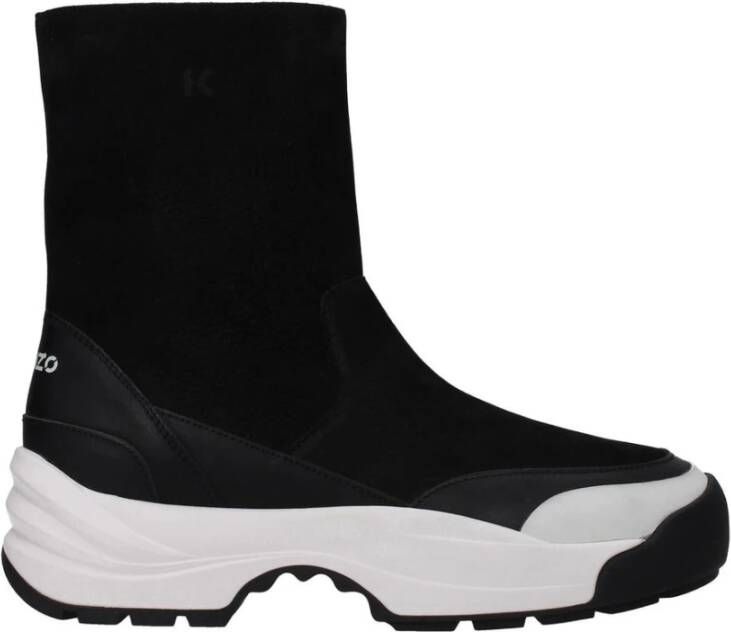 Kenzo Vintage Leren Enkellaarzen met Rits