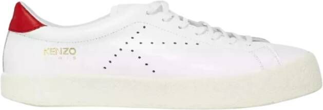 Kenzo Witte Leren Sneakers met Logo White Heren - Foto 3