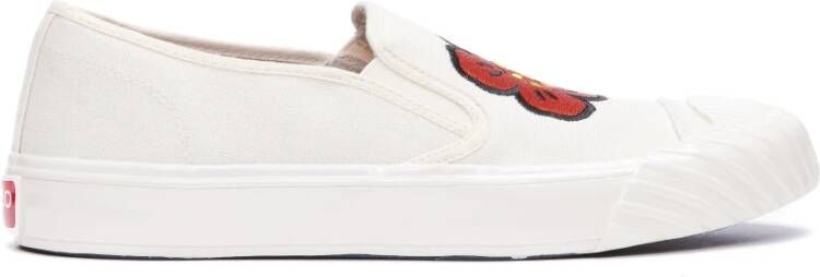 Kenzo Witte schoolsneakers voor heren Wit Heren