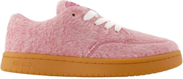 Kenzo Wol Dome Lage Sneakers Roze