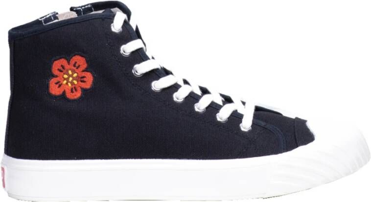 Kenzo Trendy Damessneakers met Boke Flower Crest Zwart Dames