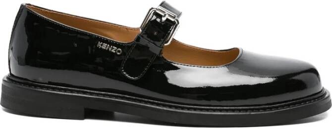 Kenzo Zwarte Lakleren Mary-Jane Schoenen