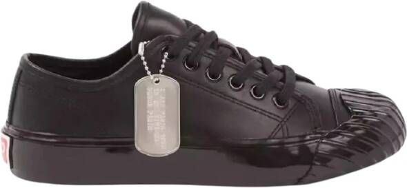 Kenzo Zwarte leren sneakers met logo