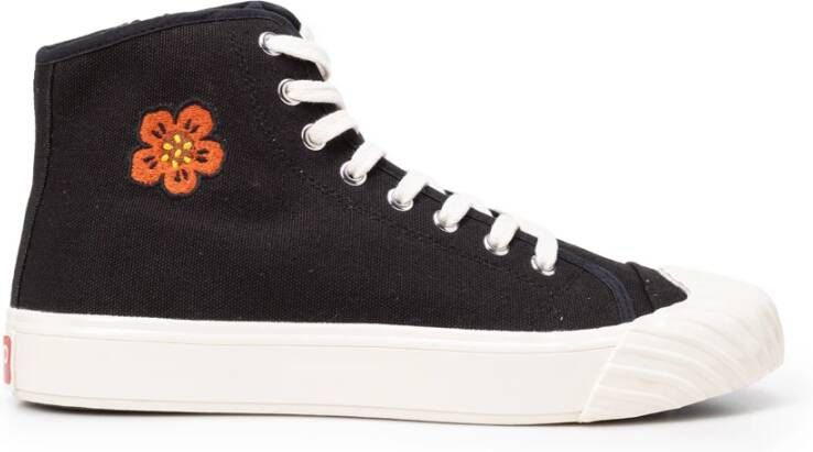 Kenzo Trendy ssneakers met Boke Flower Crest Zwart