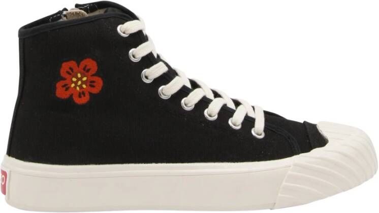 Kenzo Trendy Damessneakers met Boke Flower Crest Zwart Dames