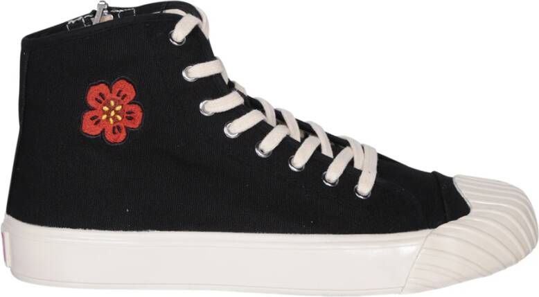 Kenzo Trendy Damessneakers met Boke Flower Crest Zwart Dames