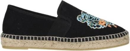 Kenzo Zwarte stoffen espadrilles met logo