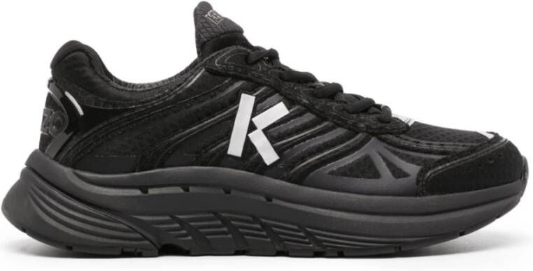 Kenzo Zwarte Tech Runner Sneakers Zwart Heren