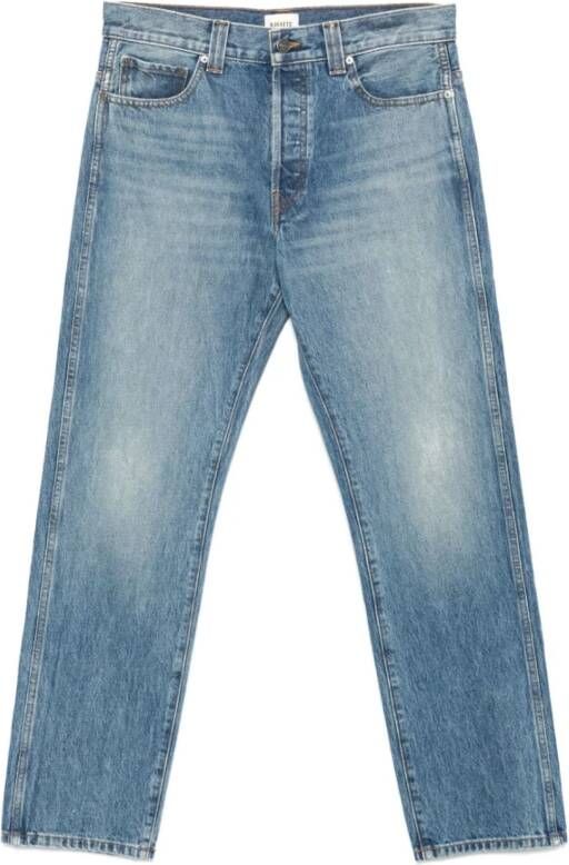 Khaite Blauwe Boogbeen Jeans