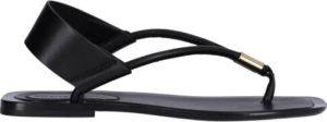 Khaite Flat Sandals Zwart Dames