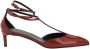 Khaite Gouden gesp T-strap pumps met lage hak - Thumbnail 1