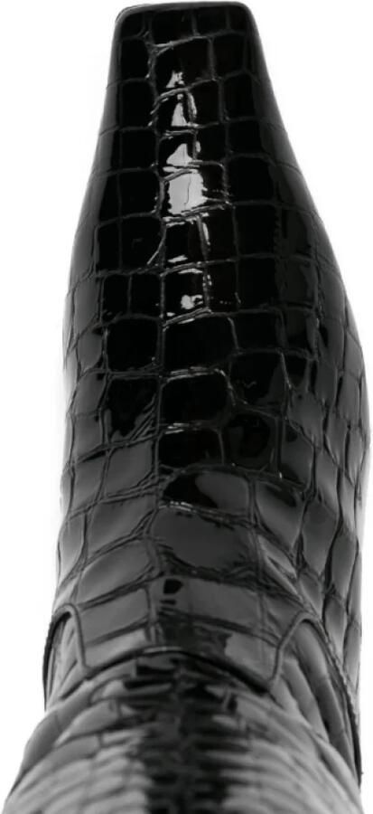 Khaite Marfa Over-the-Knee laarzen van leer met krokodillenprint - Foto 2