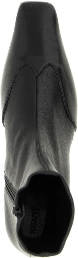 Khaite Zwarte Wingtip Laarzen met Vierkante Neus - Foto 2
