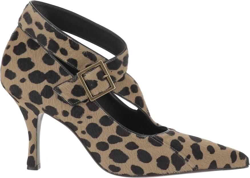 Khaite Pony Skin Tapered Pumps