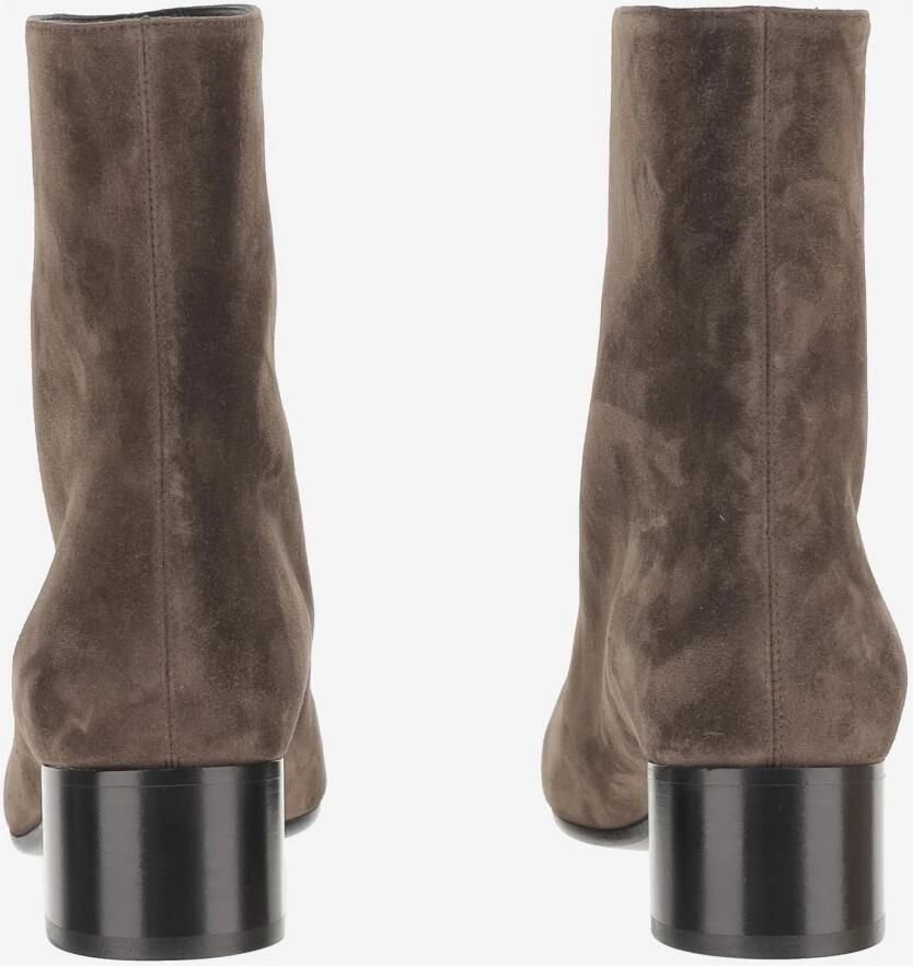 Khaite Suède leren enkellaarzen Bruin