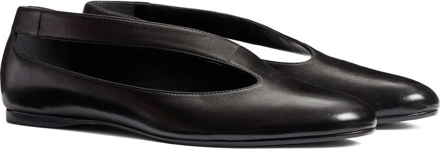 Khaite Zwarte Ballerina`s met Asymmetrische Uitsnede - Foto 2