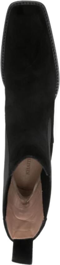 Khaite Zwarte Kalfs Suède Cow laarzen - Foto 1