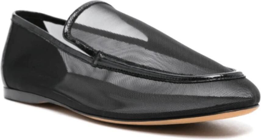Khaite Zwarte Mesh Loafers met Slip-On Stijl