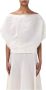 Khaite Witte Boot Neck Gedrapeerde Top - Thumbnail 1