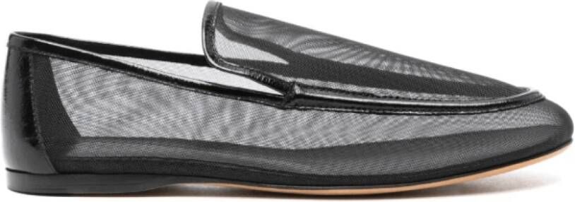 Khaite Zwarte Mesh Loafers Slip-On Stijl Black Dames