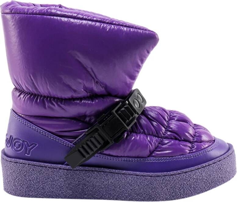 Khrisjoy Warme Winter Enkellaarzen Purple Dames